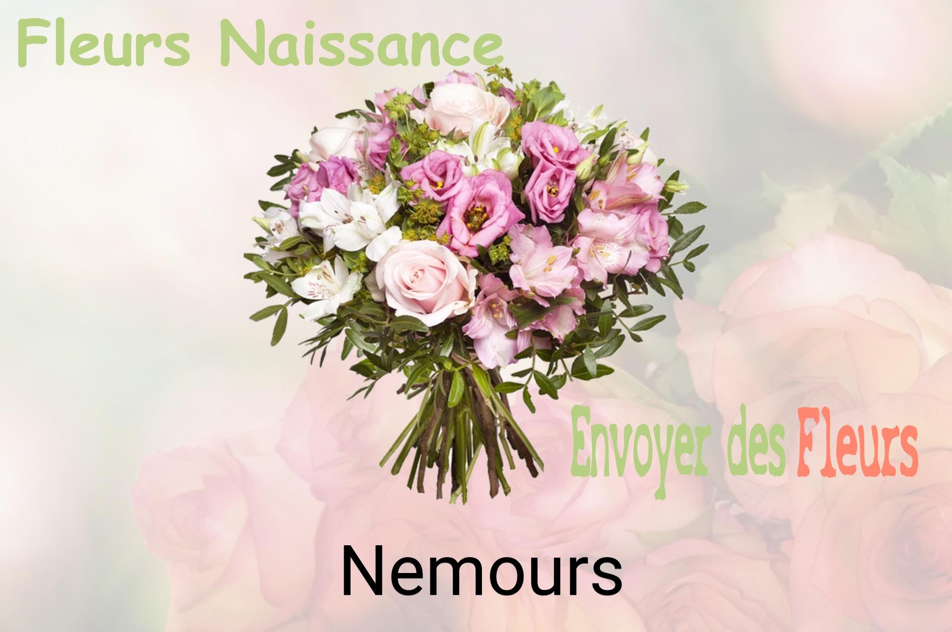 Bouquet de fleurs de naissance livré à Nemours